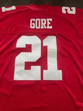 San Francisco 49ers Frank Gore Jersey NFL On Field Reebok, Size 54